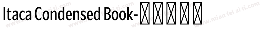Itaca Condensed Book字体转换